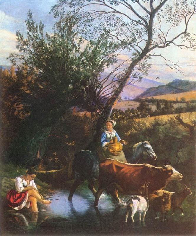 SIBERECHTS, Jan The Ford ar Spain oil painting art